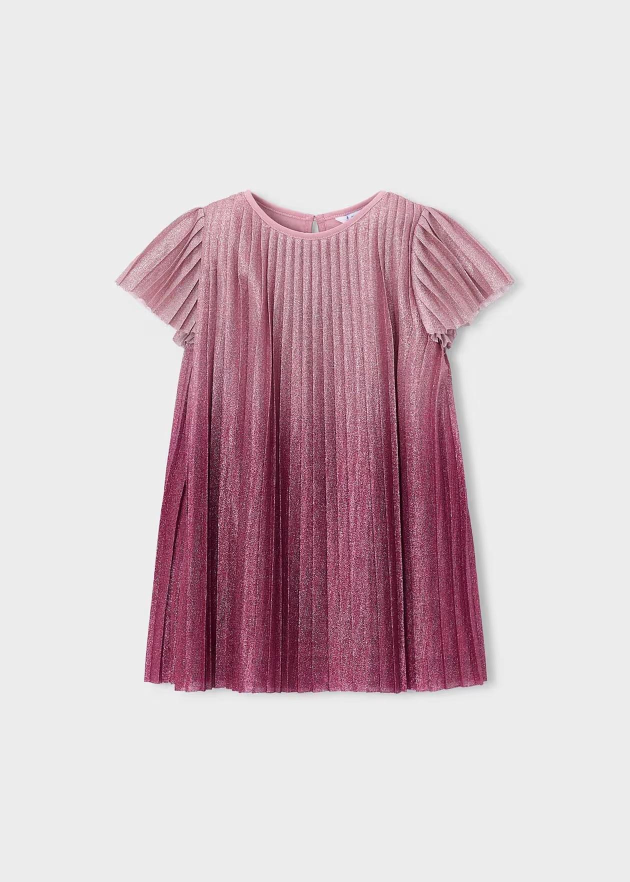 Mayoral Vestido Plisado Degrade 16-04922-028 Framboise