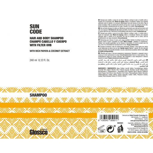 GLOSSCO SUN CODE CHAMPU 240ml [1]