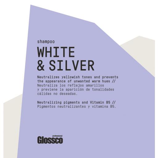 Champu GLOSSCO WHITE&SILVER Cabellos Blancos / Canas [1]