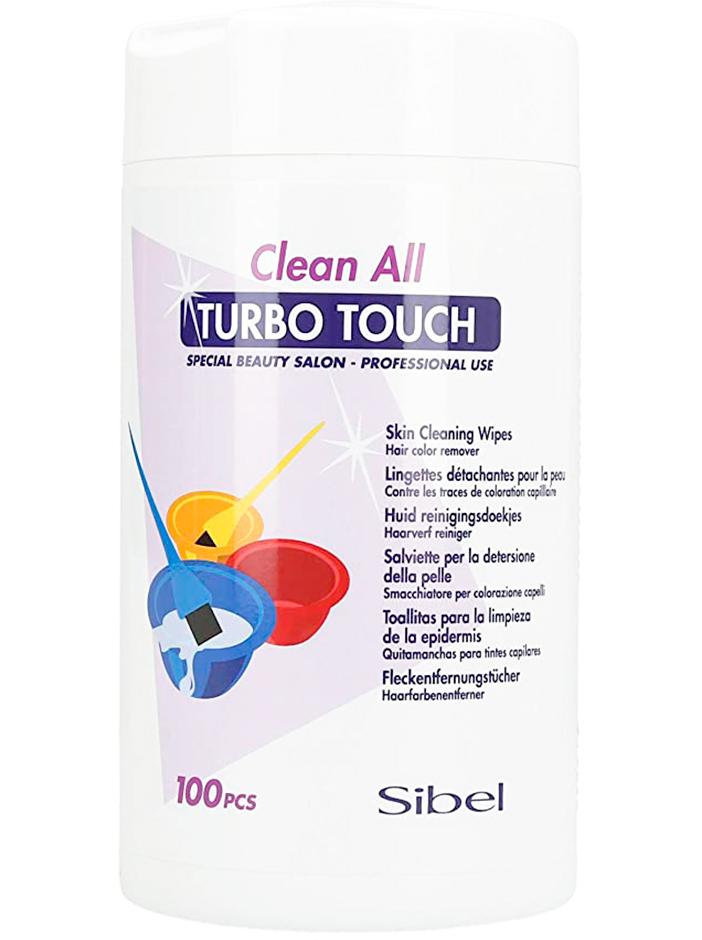 Turbo touc  TOALLITAS QUITATINTES para limpiar la piel 100 ud