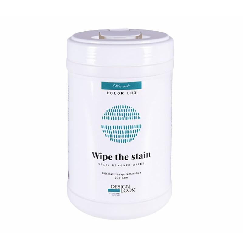 WIPE THE STAIN TOALLITAS QUITA MANCHAS TINTES para limpiar la piel 100 ud