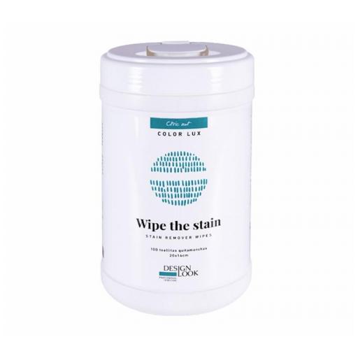 WIPE THE STAIN   TOALLITAS QUITA MANCHAS TINTES para limpiar la piel 100 ud