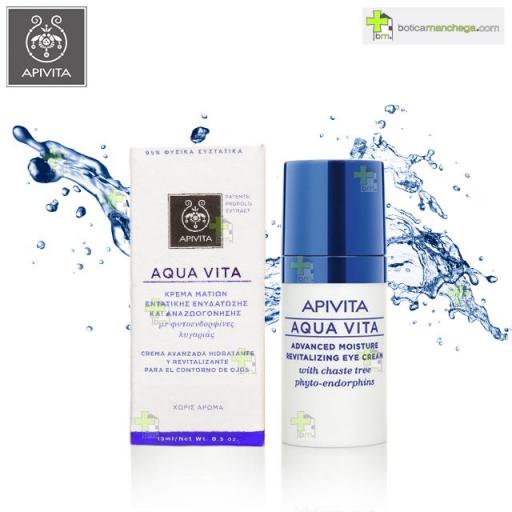 Aqua Vita Contorno de Ojos Avanzado Hidratante y Revitalizante, 15 ml + REGALO: Facial Apivita A Elegir, 2 ml [0]