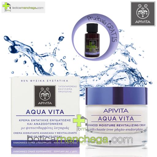 Aqua Vita Pieles Normales - Secas, 50 ml + REGALO: Cleansing Apivita A Elegir, 20 ml [0]