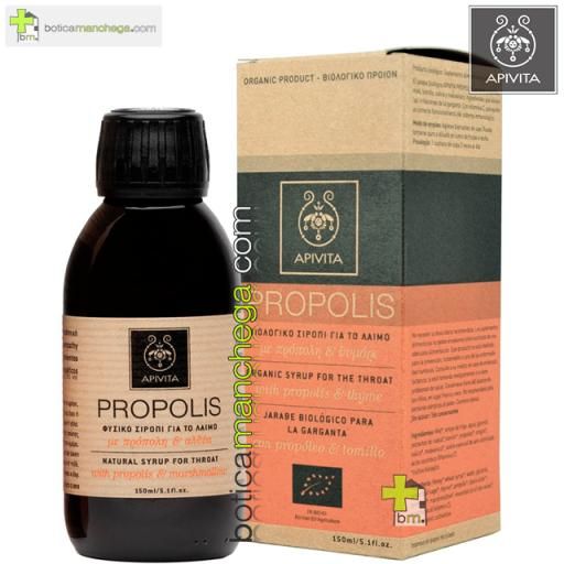 Propolis Jarabe Orgánico para la Garganta con Propóleo y Tomillo Apivita , 150 ml [0]