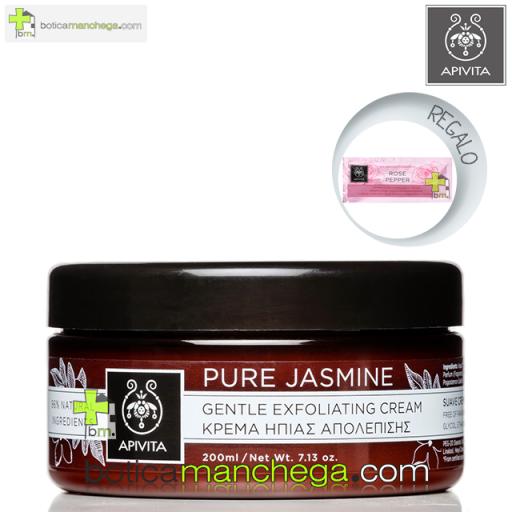 Apivita Pure Jasmine Body Scrub Crema Corporal Exfolitante Suave con Jazmin, 200 ml + REGALO: Cuidado Corporal A Elegir, 10 ml [0]