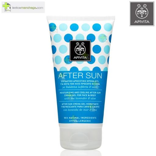 APIVITA AFTER SUN Gel-Crema Hidratante y Resfrescante para después del sol Cara y Cuerpo, 150ml [0]