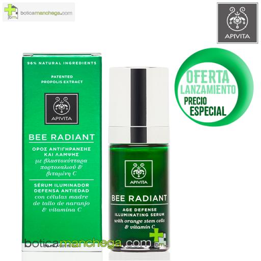 BEE RADIANT Serum Iluminador Defensa Antiedad, 30 ml + REGALO: Cleansing Apivita, 20 ml + Cuidado Facial A Elegir, 2 ml [0]