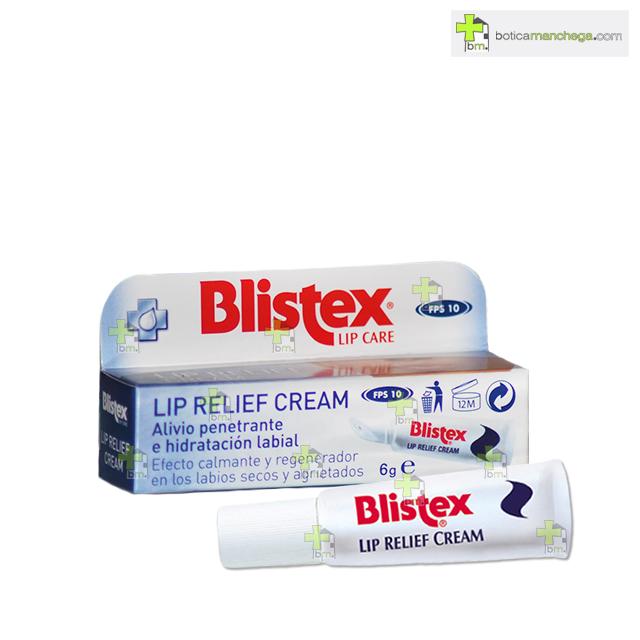 Blistex Lip Relief Cream SPF10 en caja