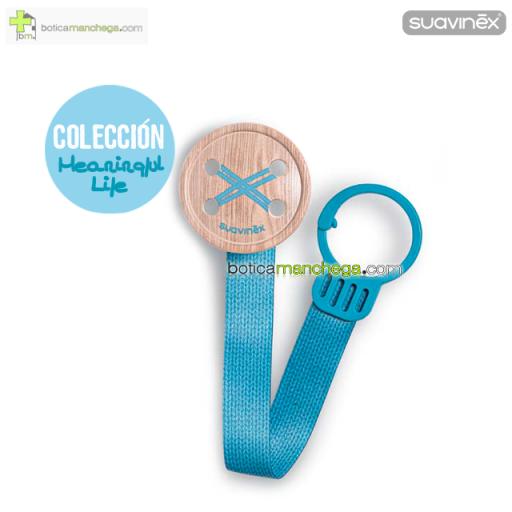 Suavinex Broche Button Cinta +0M Colección Meaningful Life Azul [0]