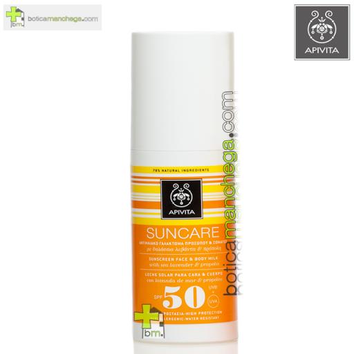 Apivita SUNCARE Leche Protectora Solar Facial/Corporal SPF50, 100 ml  [0]