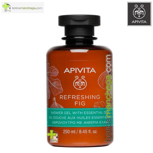 Refreshing Fig Gel de Baño con Aceites Esenciales Apivita, 250 ml