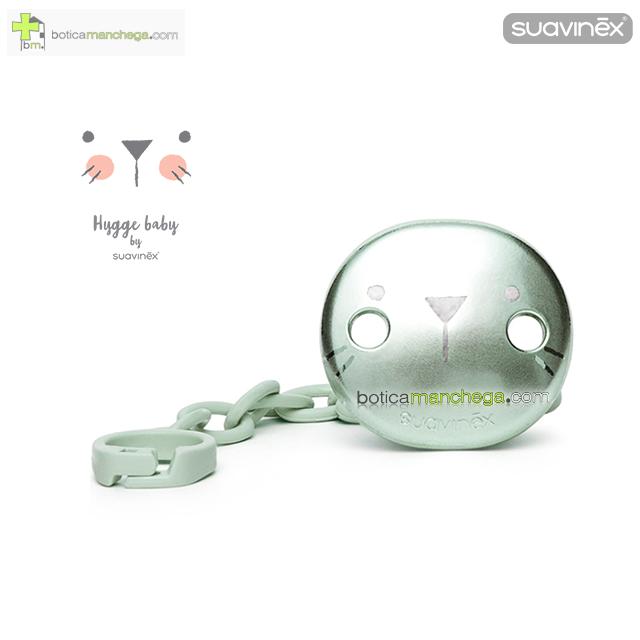 Broche Pinza Premium +0M Colección Hygge Baby Suavinex Mod. Verde Empolvado Metalizado