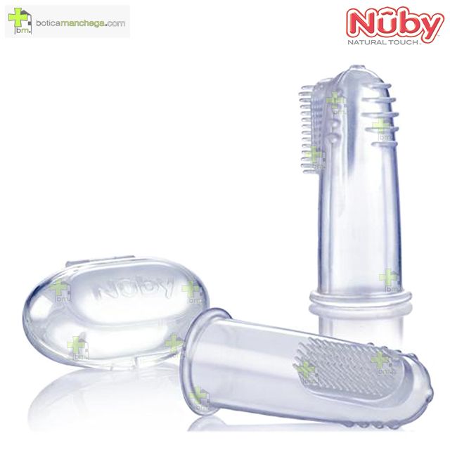 Masajeador-Cepillo de dientes Nûby Natural Touch™, 1 unid.