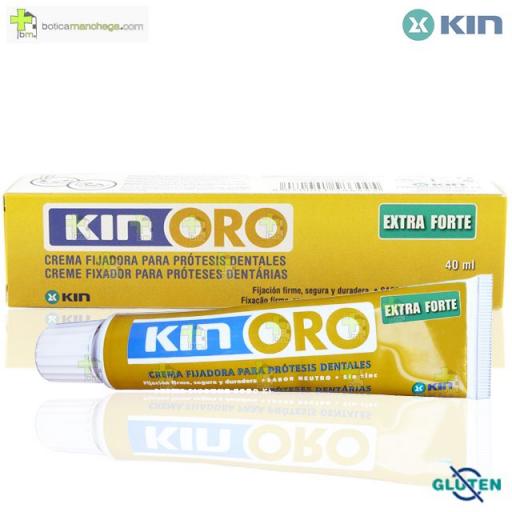 Kin ORO ExtraForte Crema Fijadora para Prótesis Dentales, 40 ml [0]
