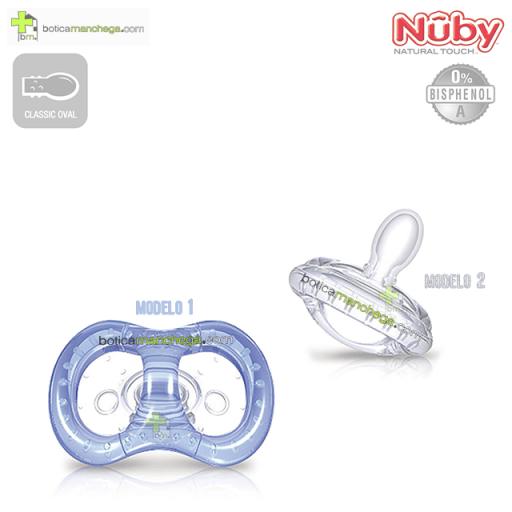 Chupete Clásico Oval 0-6M Natural Flex™ Nûby Natural Touch™ Silicona