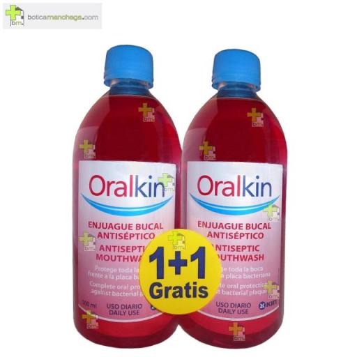 PROMO- OralKin Enjuague Bucal 500ml 1+1 GRATIS [0]