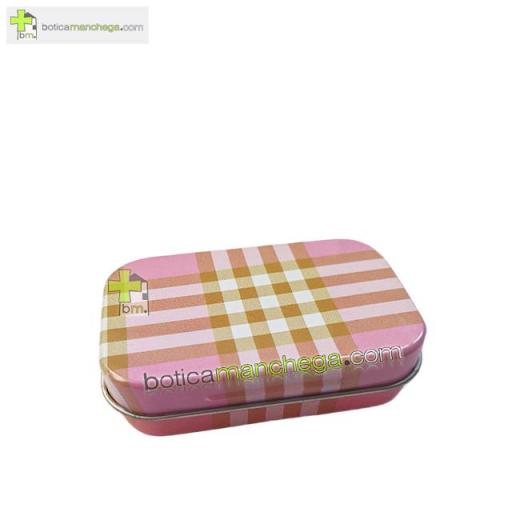 Caja Pastillero Metálico Colección - Modelo Cuadros, 1 ud 