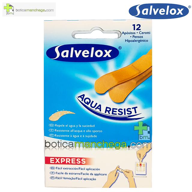 Salvelox AQUA RESIST Express 12 apósitos, 2 tamaños