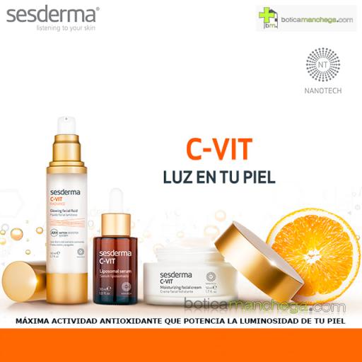 C-VIT Crema Facial Hidratante 50 ml + C-VIT Radiance Fluido Luminoso Sesderma Pruébalo GRATIS [2]