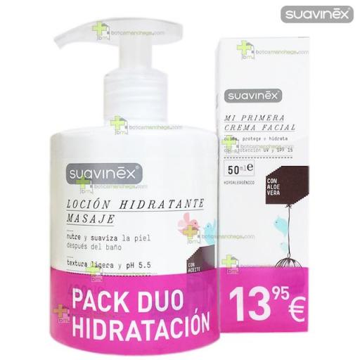 Suavinex PACK AHORRO DÚO Hidratación (Loción Hidratante Masaje + Crema Facial SPF15) [0]