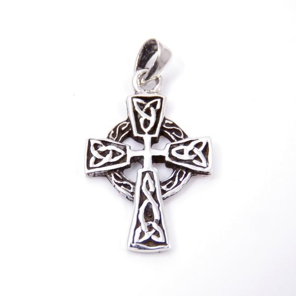  Colgante cruz celta pequeña de plata