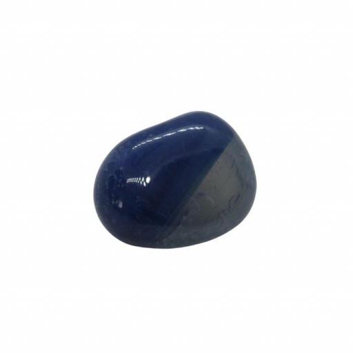 Mineral canto rodado de ágata azul [0]