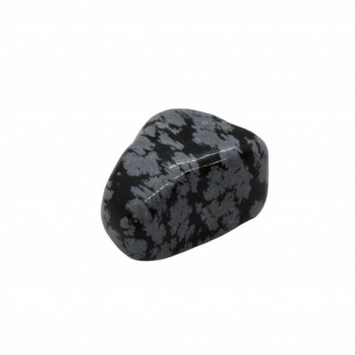 Mineral canto rodado de obsidiana nevada [1]