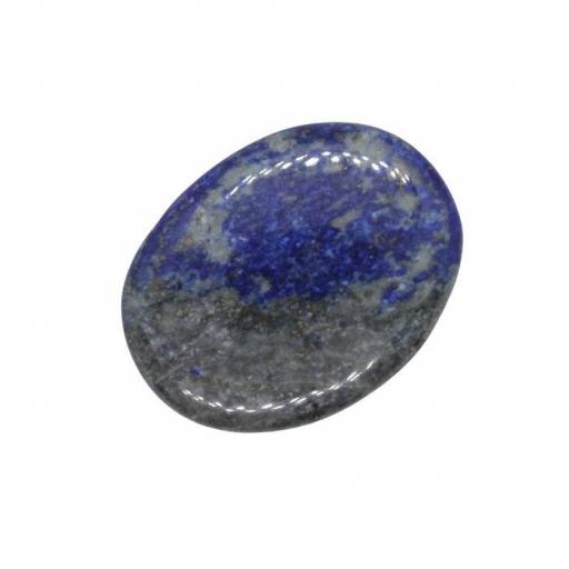 Mineral canto rodado plano de lapislázuli