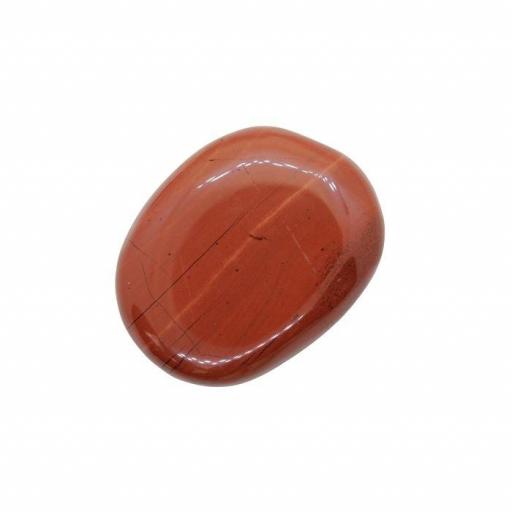 Mineral canto rodado plano de jaspe rojo [1]