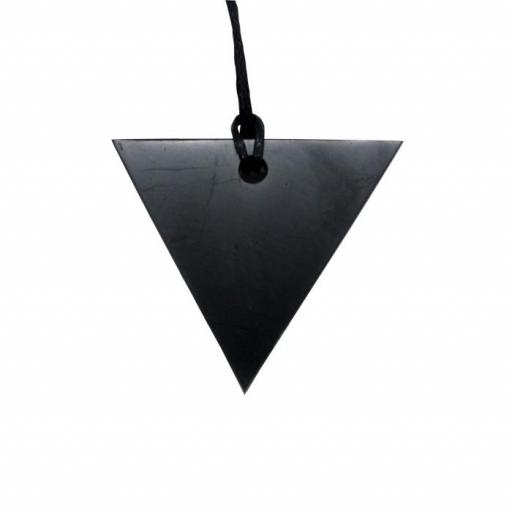Colgante triángulo invertido de shungit  [0]