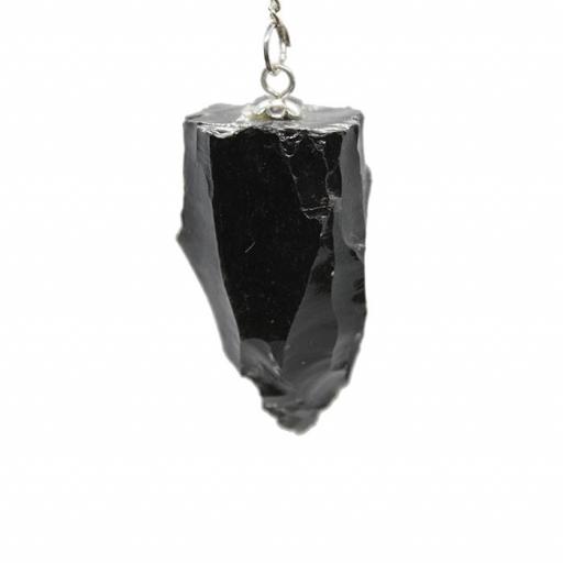 Péndulo de Obsidiana Negra en Bruto [1]
