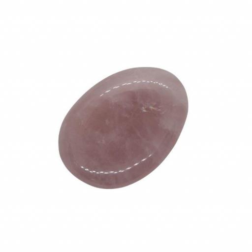 Mineral canto rodado plano de cuarzo rosa [1]