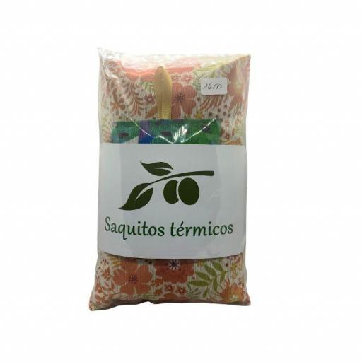 Saquito Térmico con Dibujo de Flores Naranjas [0]