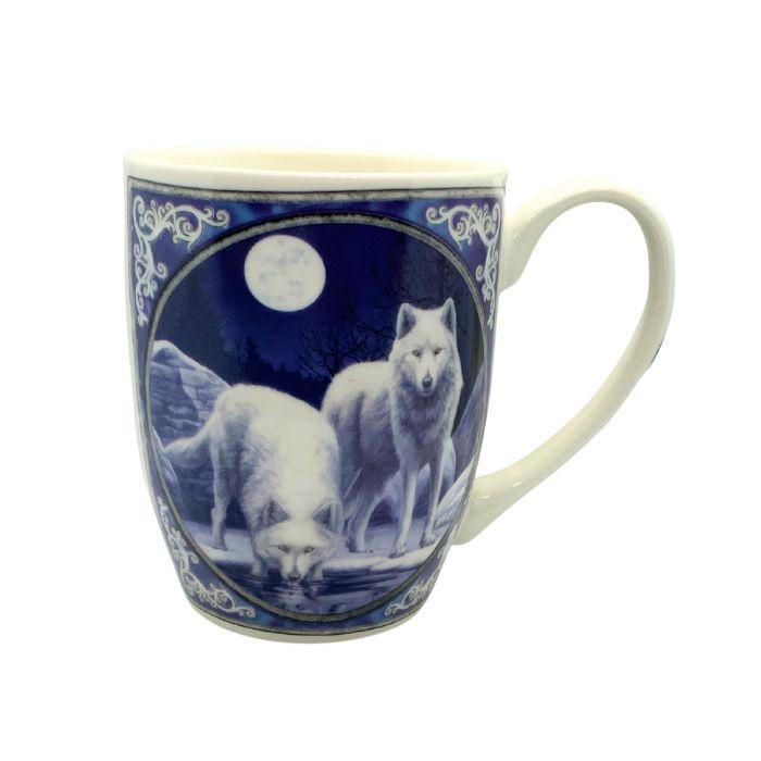 Taza lobos y luna llena Lisa parker