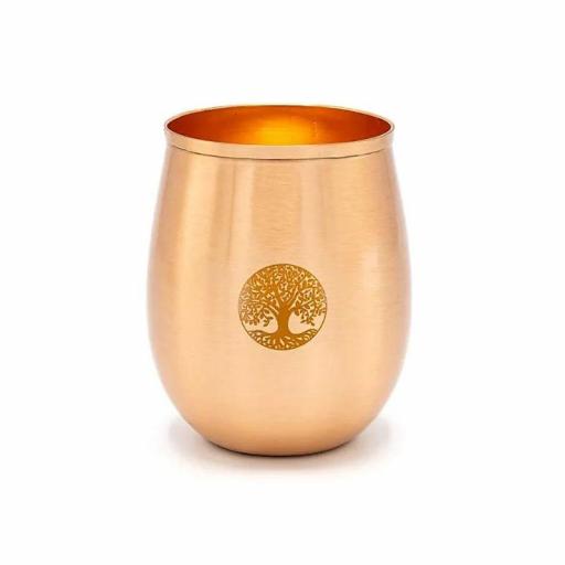 Vaso de cobre con árbol de la vida [0]
