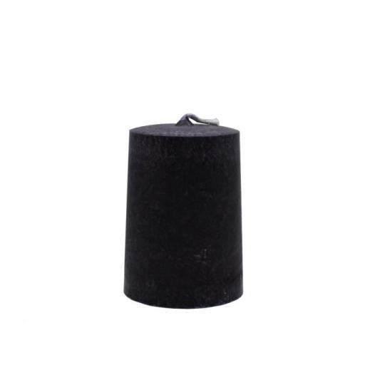 Vela artesanal cilindro negro [0]