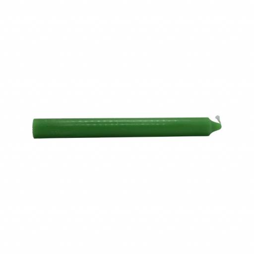 Vela verde de 21 cm