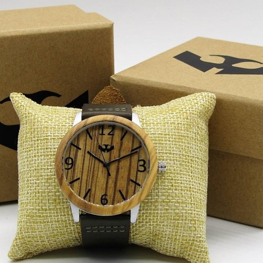 Reloj de madera y acero FUSION STEEL 01 + correa intercambiable gratis