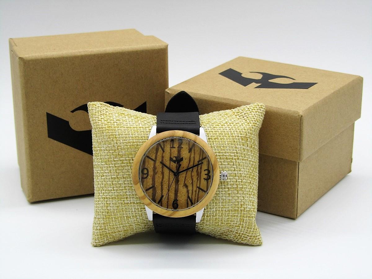 Reloj de madera y acero FUSION STEEL 02 + correa intercambiable gratis