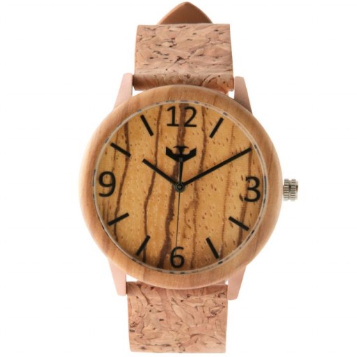 Reloj de madera y acero FUSION ROSE GOLD 05 + correa intercambiable gratis [1]