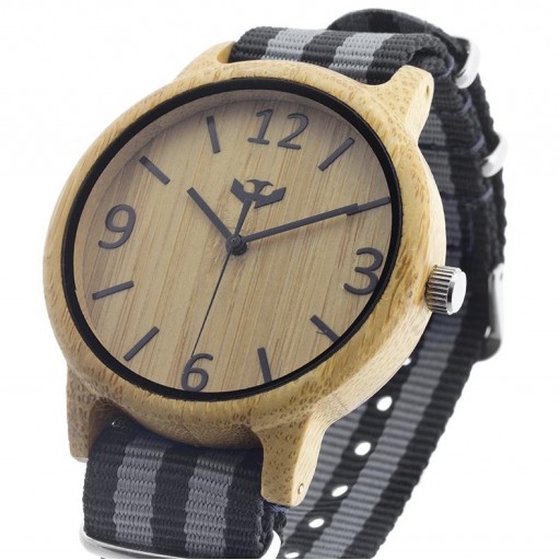 Reloj de madera Mosca Negra SLOWOOD 09