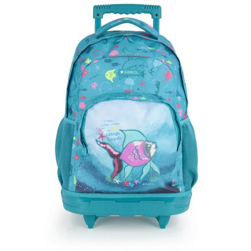  Mochila con ruedas acqua turquesa 235712 018