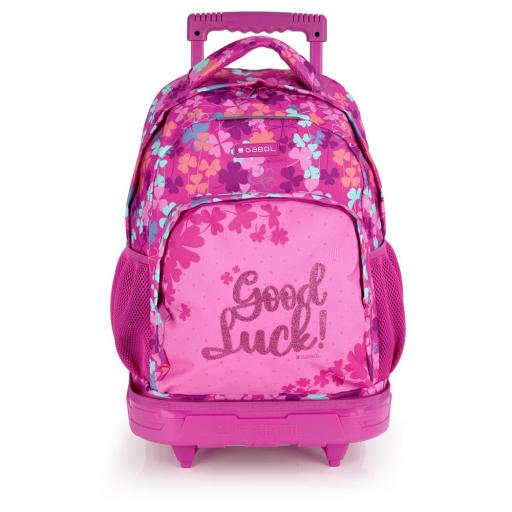  Mochila con ruedas clover rosa 235884 019
