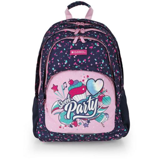  Mochila escolar 3 apartados gabol party 235940 046