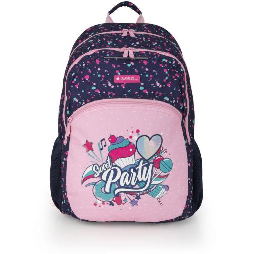  Mochila escolar adaptable a carro Gabol party 235996 046