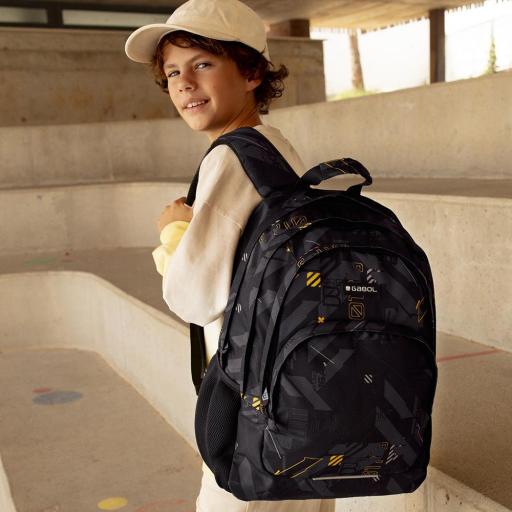  Mochila escolar gabol Byte negro 238640 001 [5]