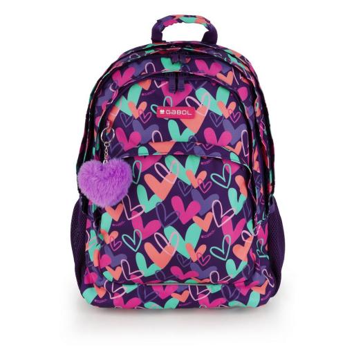  Mochila escolar gabol Kokoro morado 237840 029 [0]