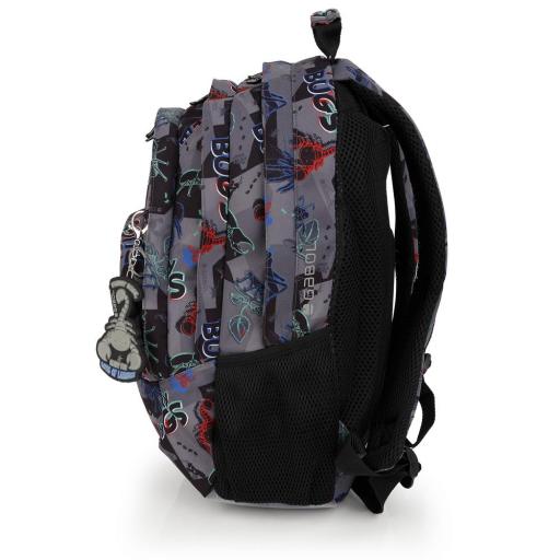  Mochila escolar gabol bugs estampado negro 238340 001 [1]