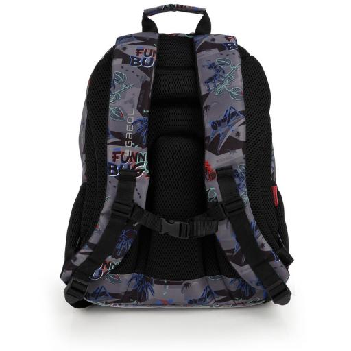  Mochila escolar gabol bugs estampado negro 238340 001 [2]